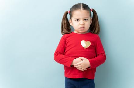 child with stomach ache