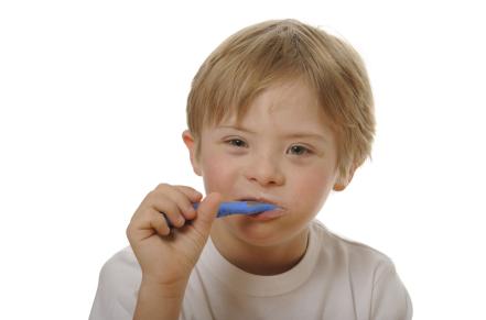Child brushing their teeth