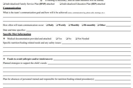 nutrition and feeding care plan form