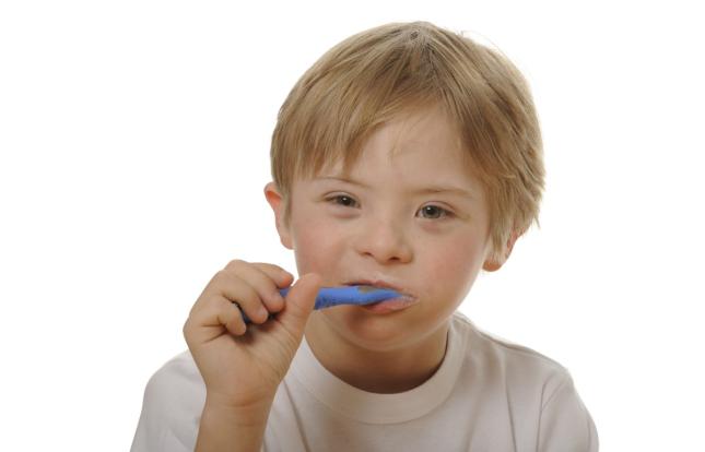 Child brushing their teeth