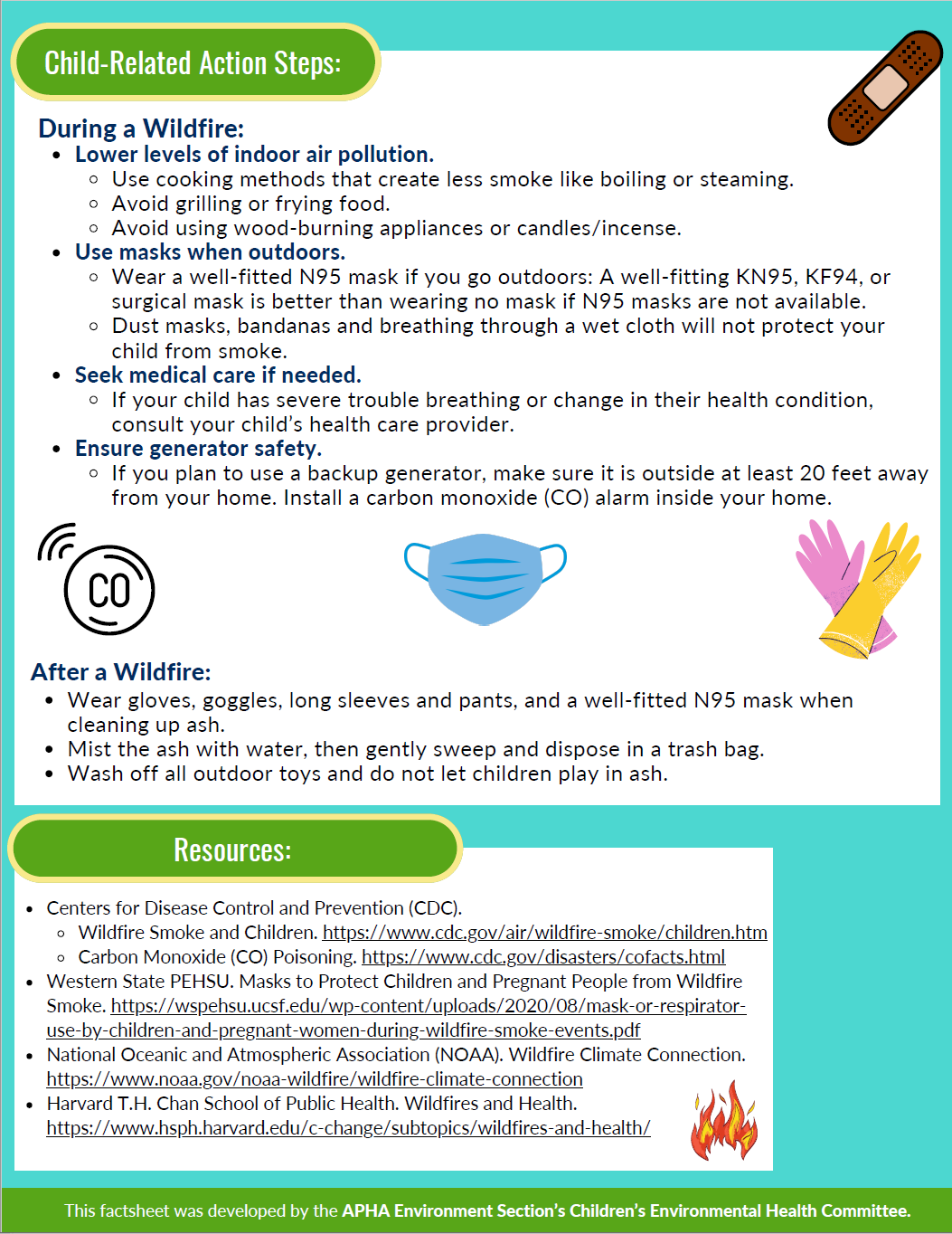 Page 2 of a wildfire fact sheet